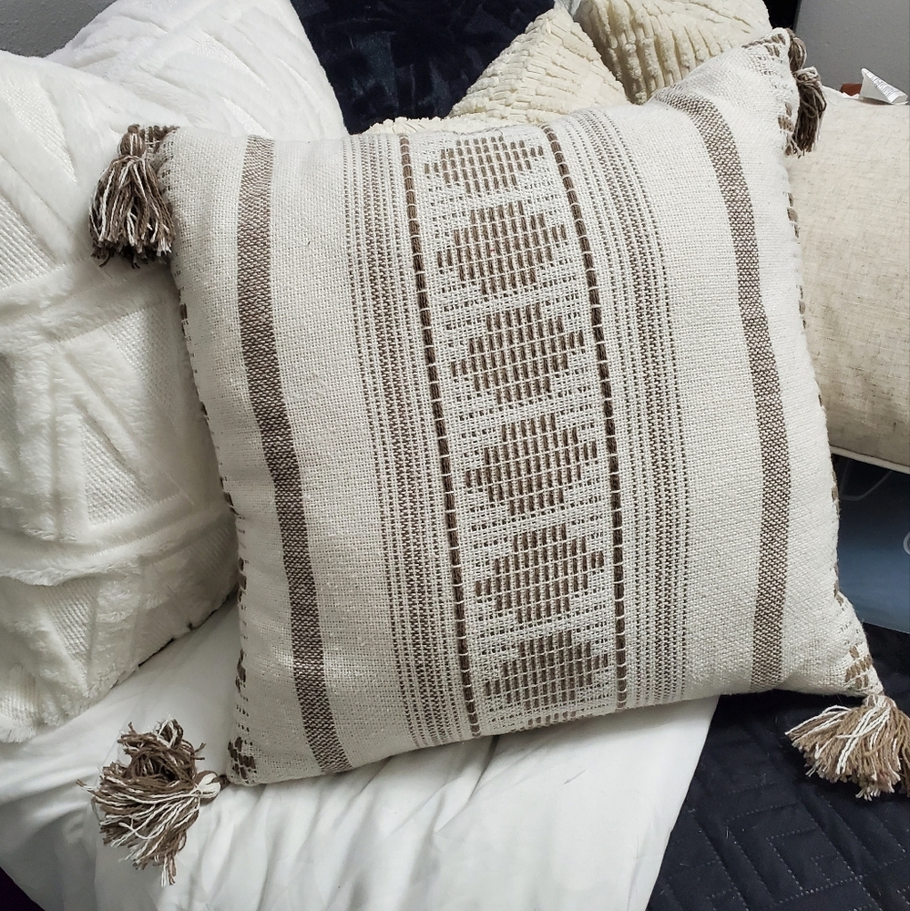 Boho accent pillow